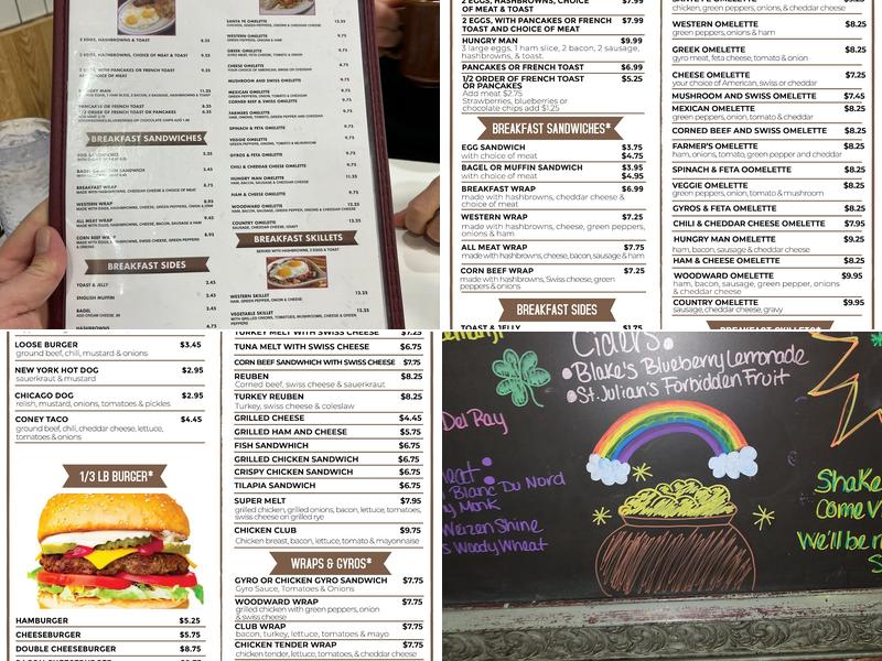 Woodward Coney Restaurant Menu