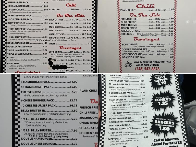 Brayz Hamburger Menu