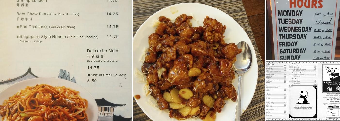 Panda Palace Menu