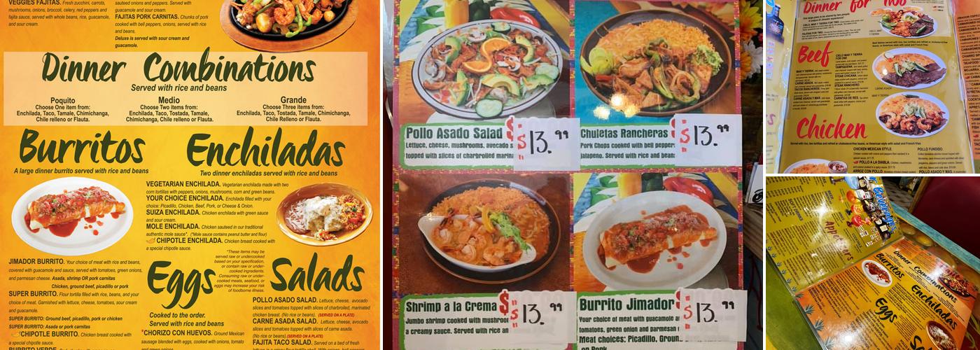 El Jimador Menu