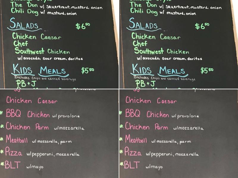 Second Street Sub Shop Menu