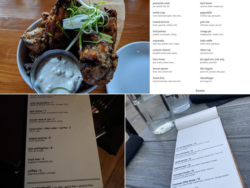 Grey Ghost Detroit Menu