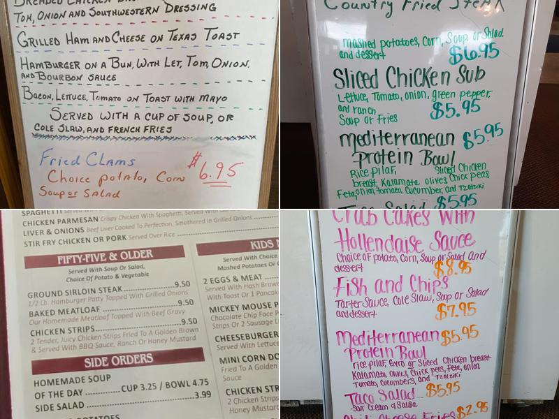 Warriors Cafe Menu