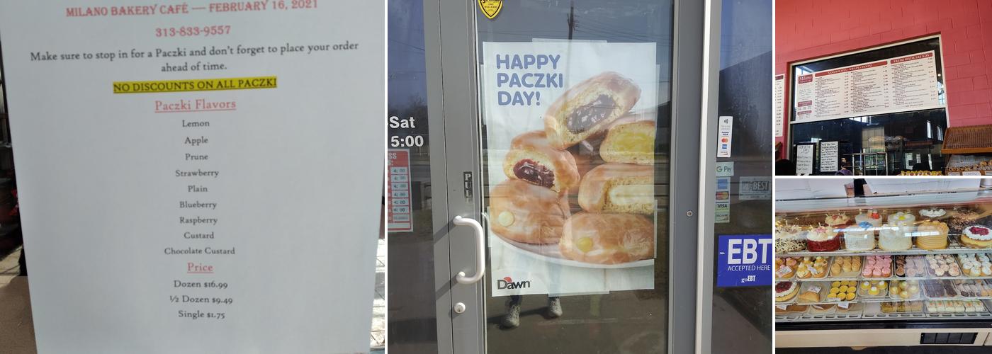 Milano Bakery and Cafe Menu