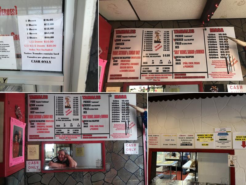 Tamaleria Nuevo Leon Menu