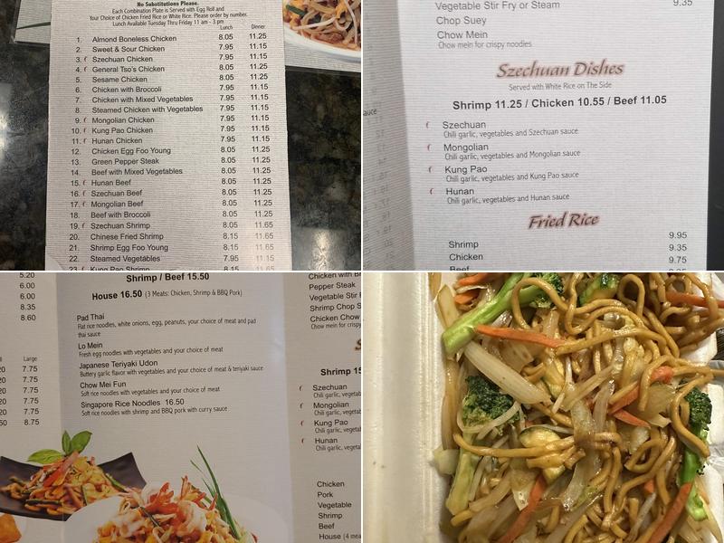 Summer Palace Menu