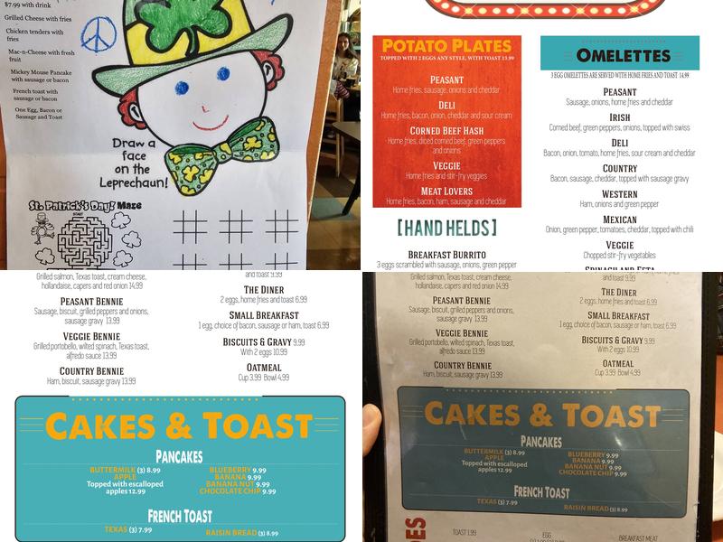 Side Street Diner Menu