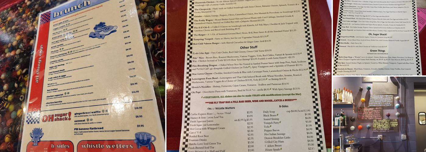 The Fly Trap a finer diner Menu