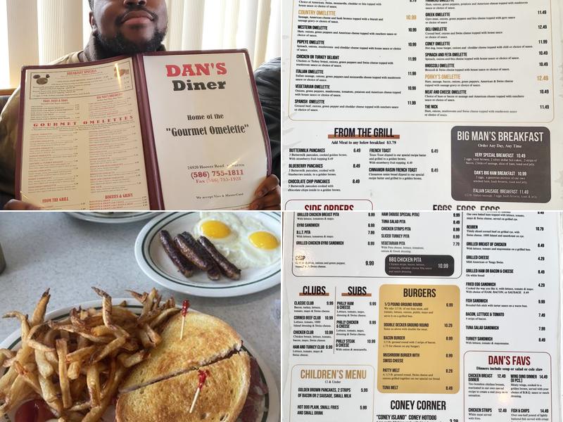 Dan's Diner Menu