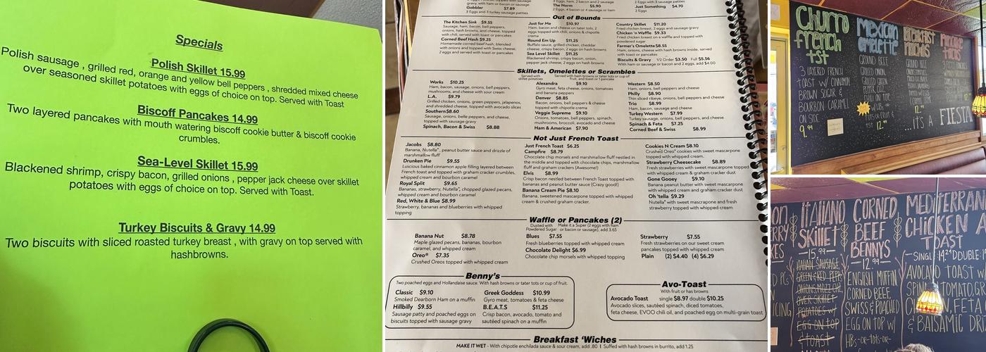 Oak Diner Menu