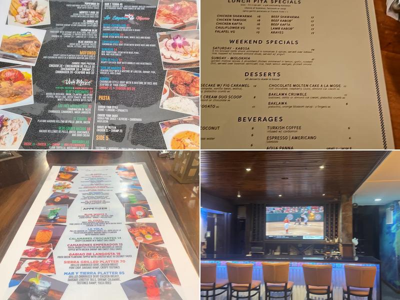 Blue Lounge & Grill Menu
