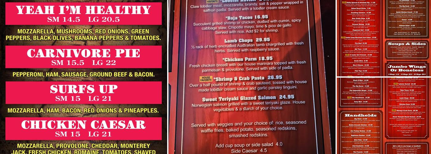 Oakwood Grill and Music Lounge Menu