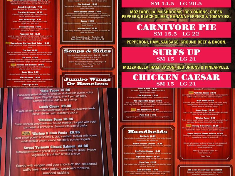 Oakwood Grill and Music Lounge Menu