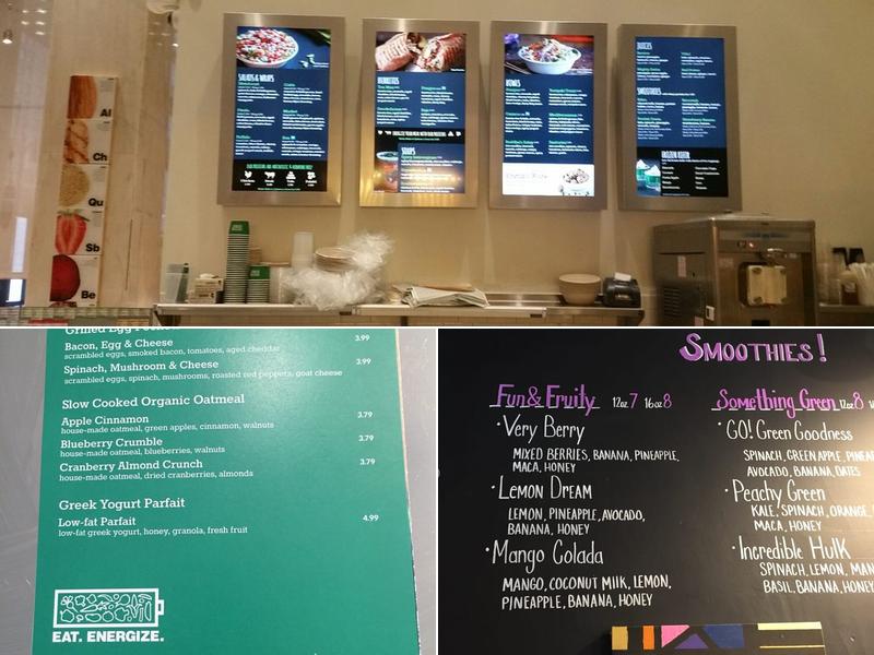 Freshii Menu