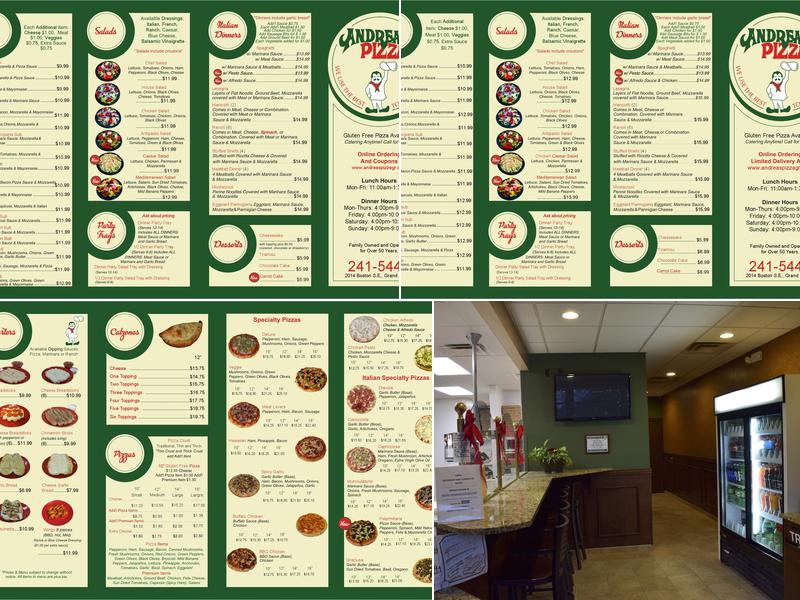 Andrea's Pizza - Grand Rapids Menu