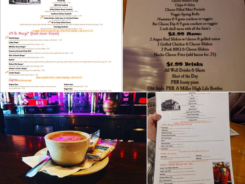 Birch Lodge Menu