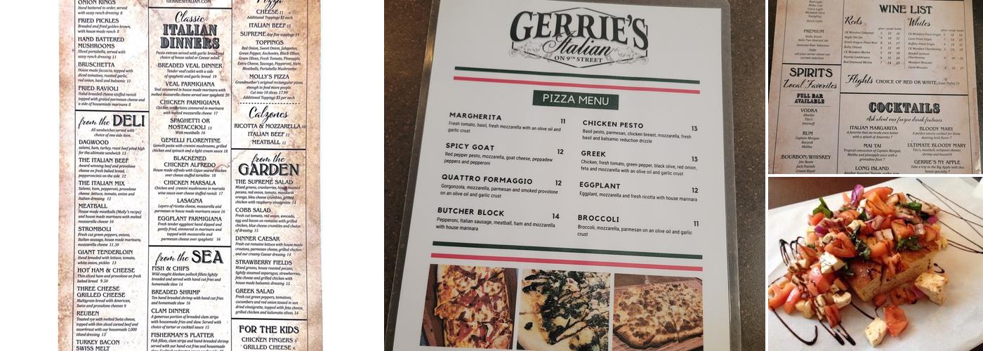 Gerrie's Menu