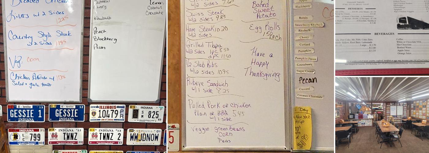 Covered Bridge Restaurant Menu