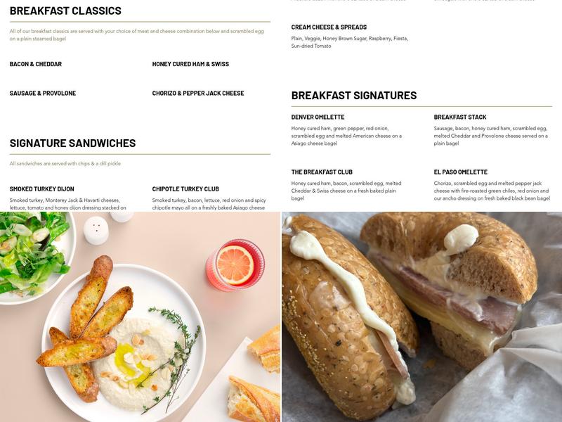 Bagel Beanery Menu