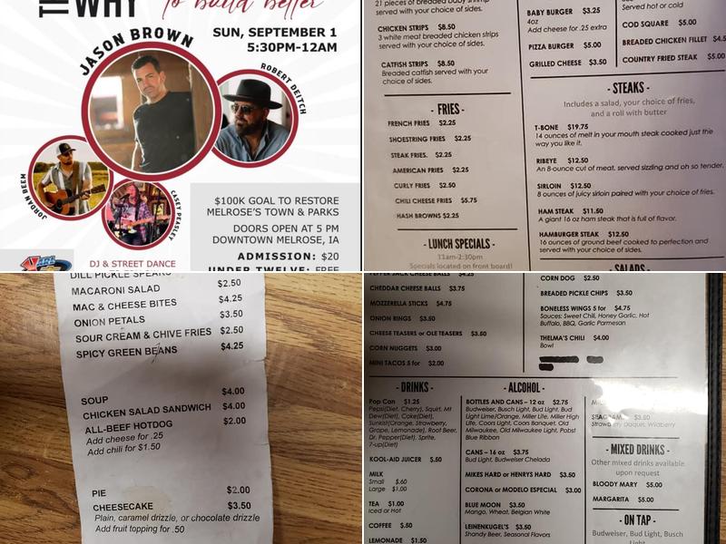 Williamson Tavern Menu