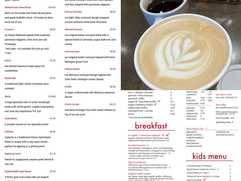 Field & Fire Cafe Menu