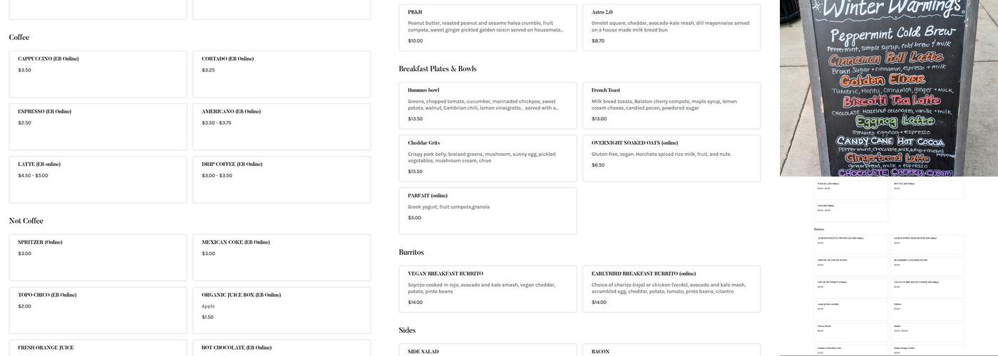 That Early Bird Menu