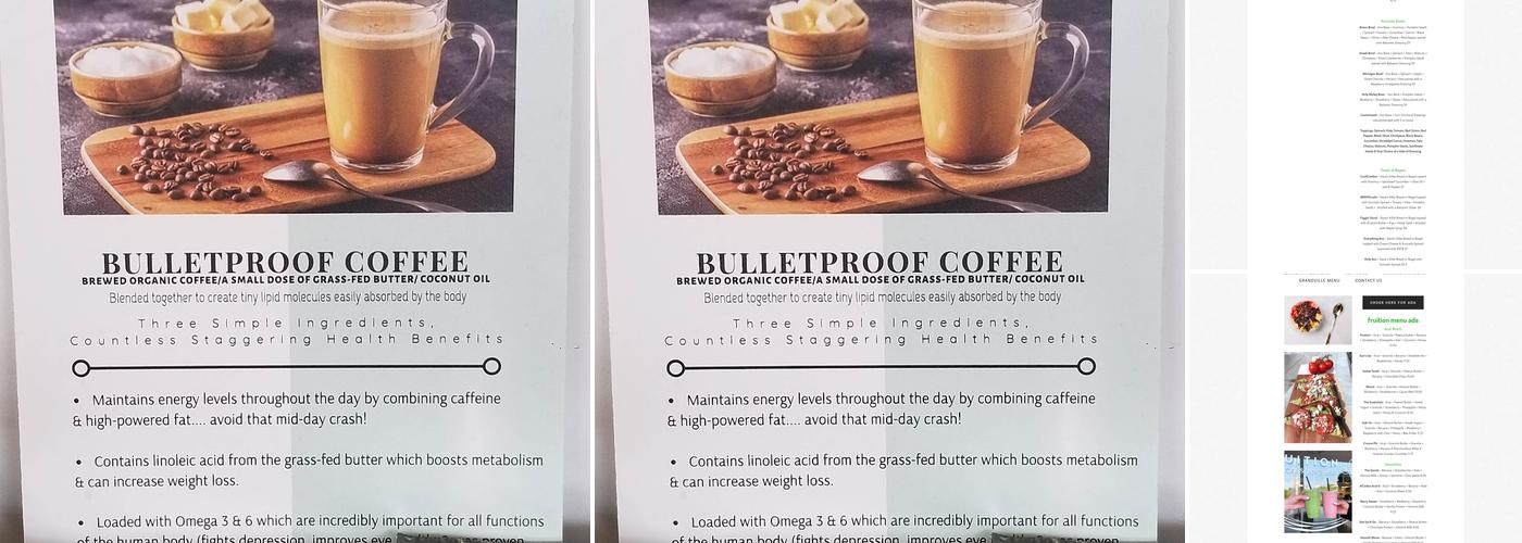 Fruition Açai & Juice Bar Menu