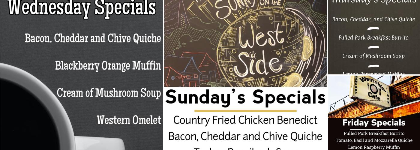 Westsider Cafe Menu