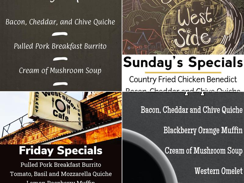 Westsider Cafe Menu