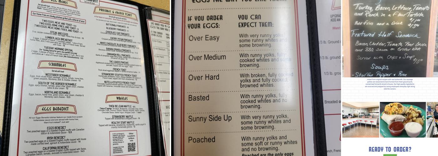 Real Food Cafe Menu