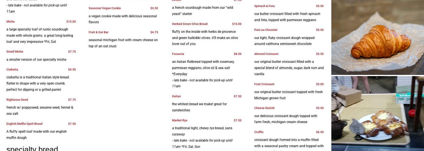 Field & Fire Menu