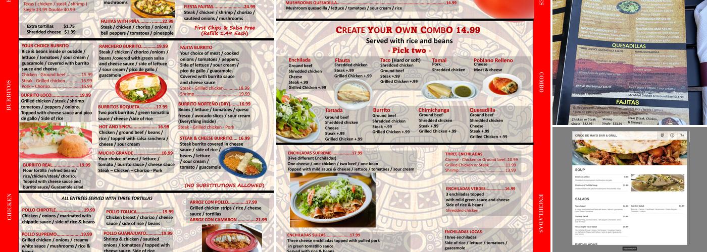 Cinco De Mayo Menu
