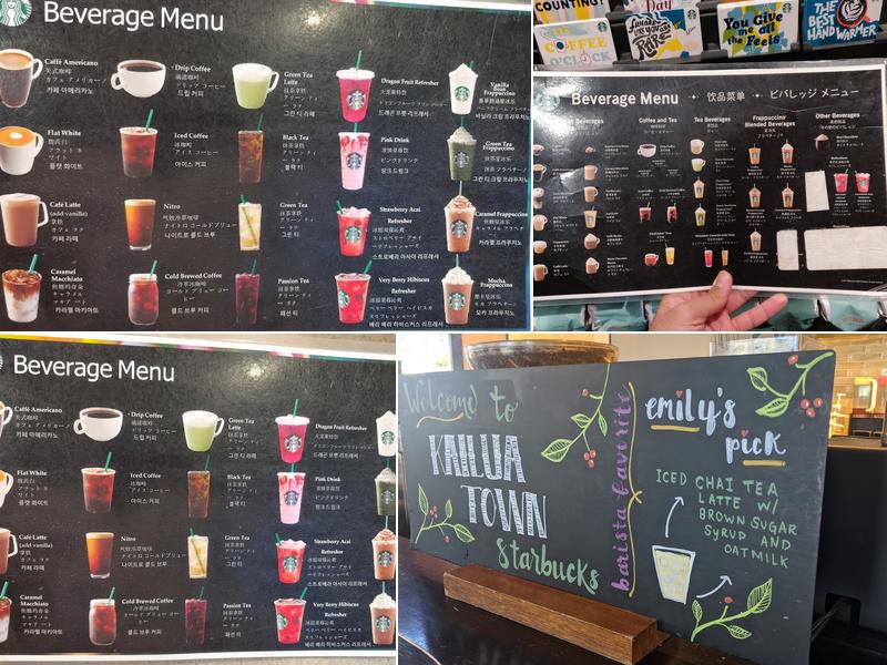 Starbucks Menu