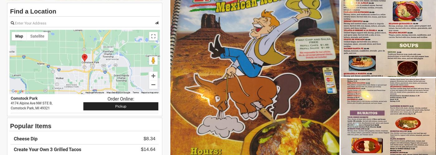 El Burrito Loco Menu