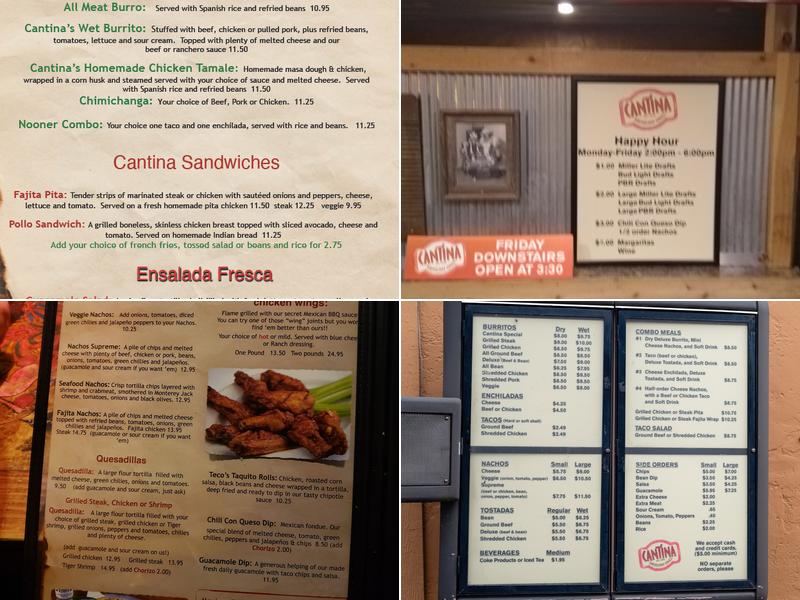 Cantina Mexican Grill Menu