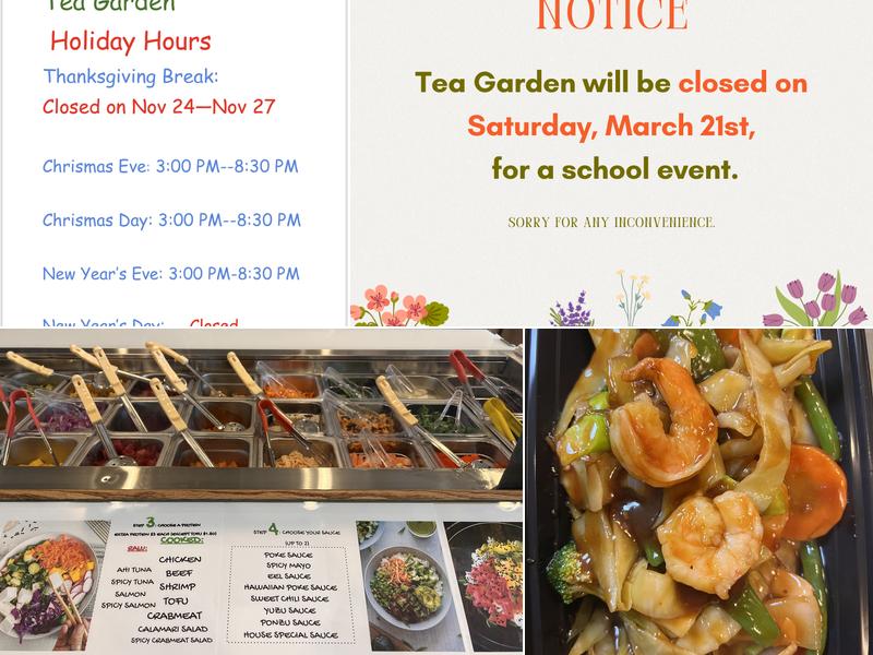 Tea Garden Menu