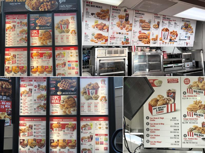 KFC Menu