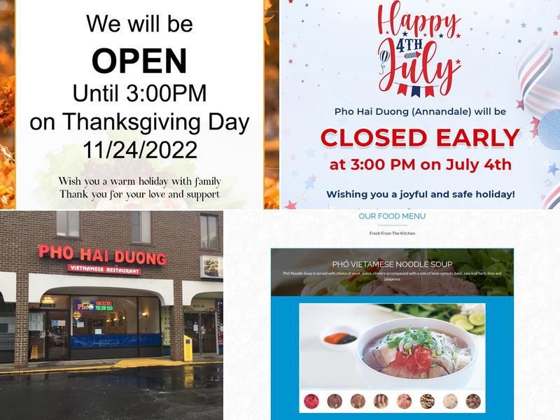 Pho Hai Duong (In Seoul Plaza) Seoul Plaza, 4231 Markham St, Annandale