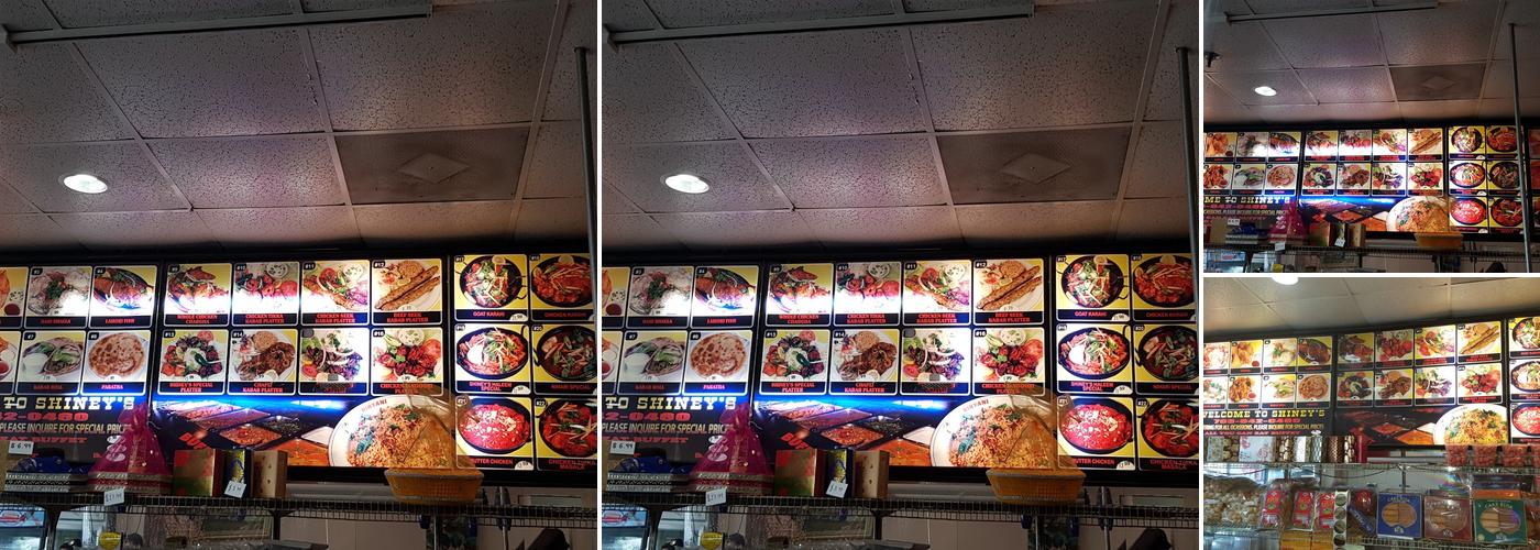 Shiney's Sweets & Restaurant Menu