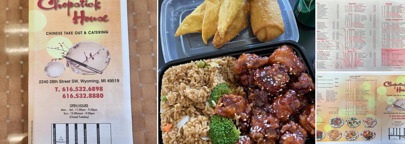 Chopstick House Menu