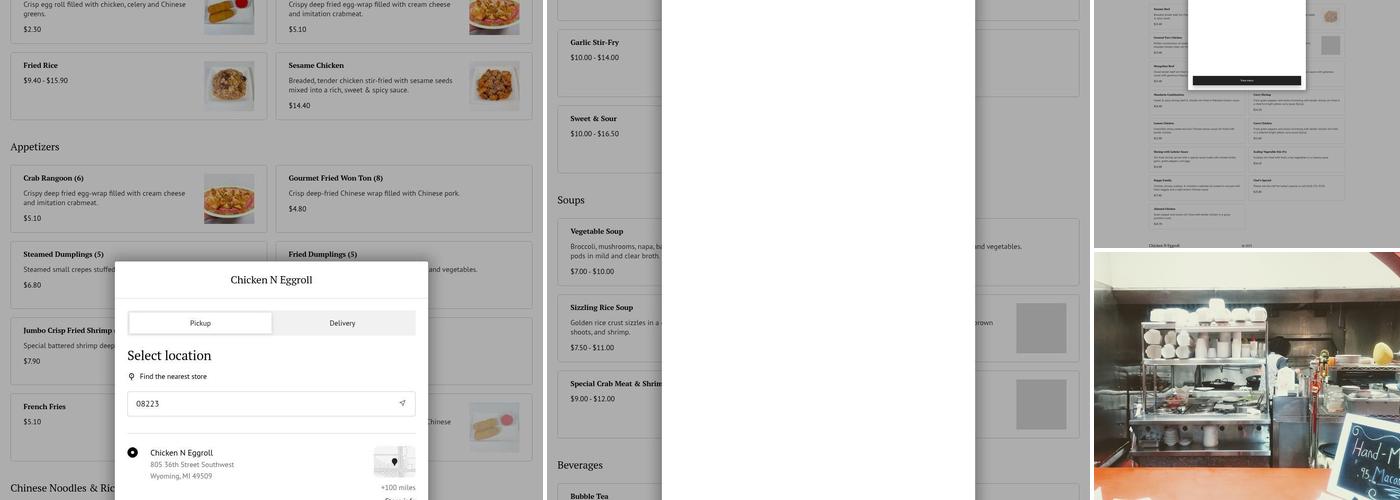 Chicken N Eggroll Menu