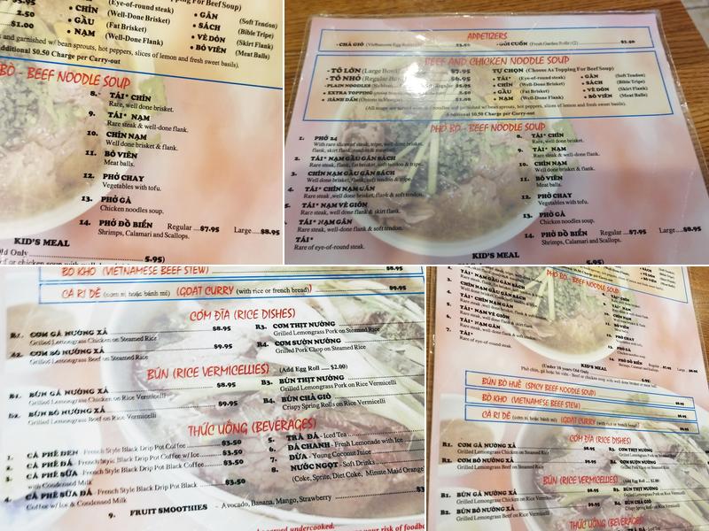 Pho 24 Menu