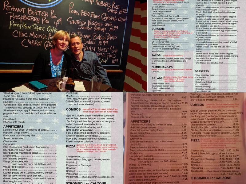 JV's Restaurant Menu