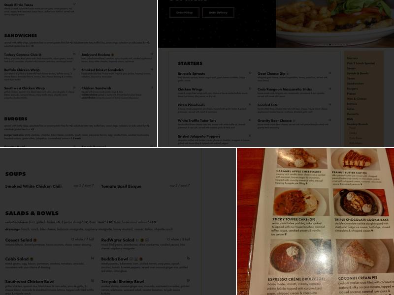 Gravity Taphouse Grille Menu