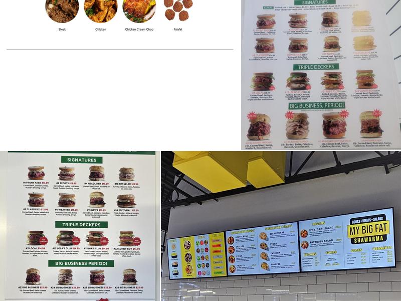 My big fat shawarma (8mile Location) Menu