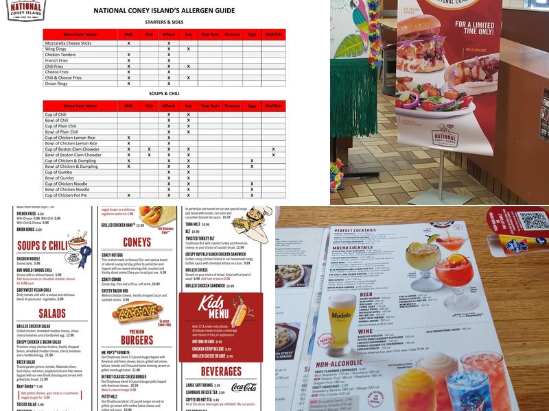 National Coney Island Menu