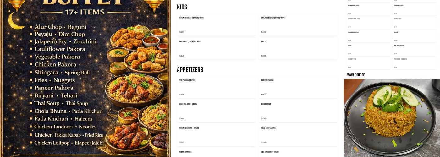 Adda Restaurant Menu