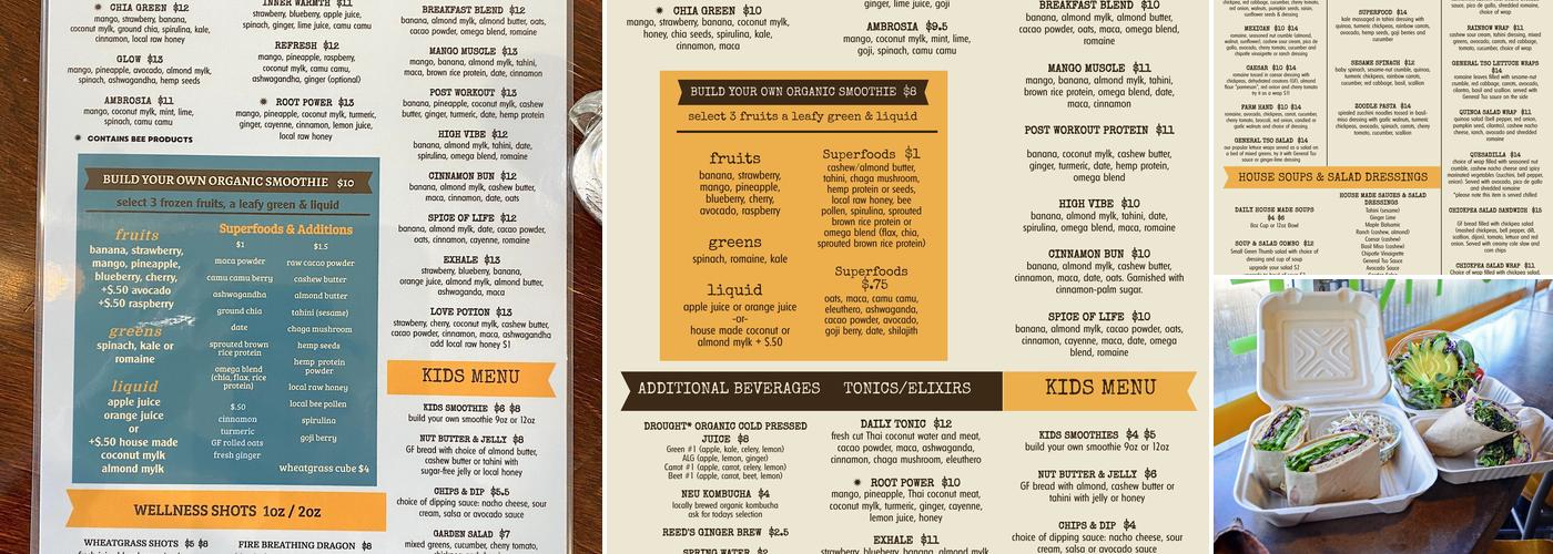 Cacao Tree Café Menu