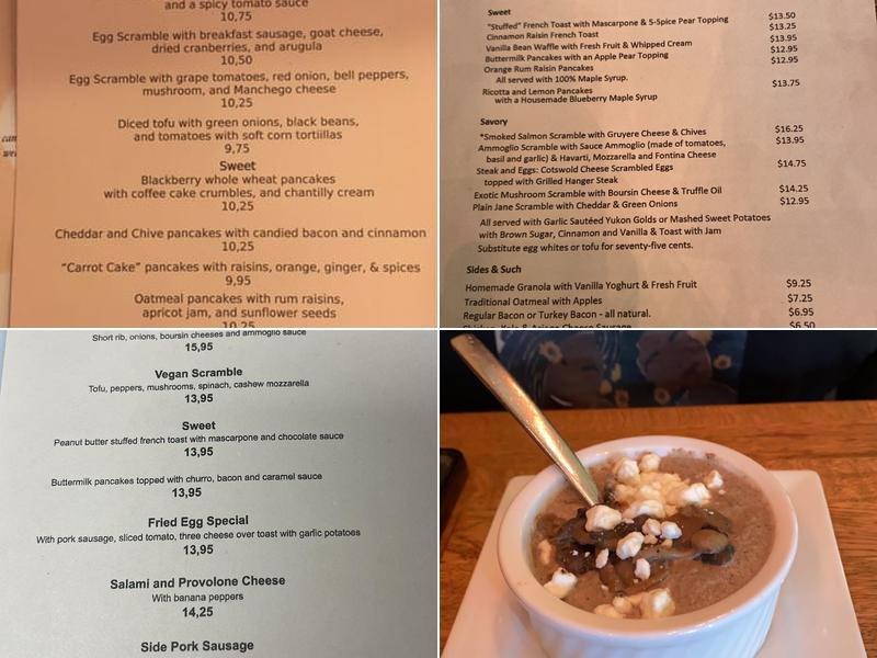 Café Muse Menu
