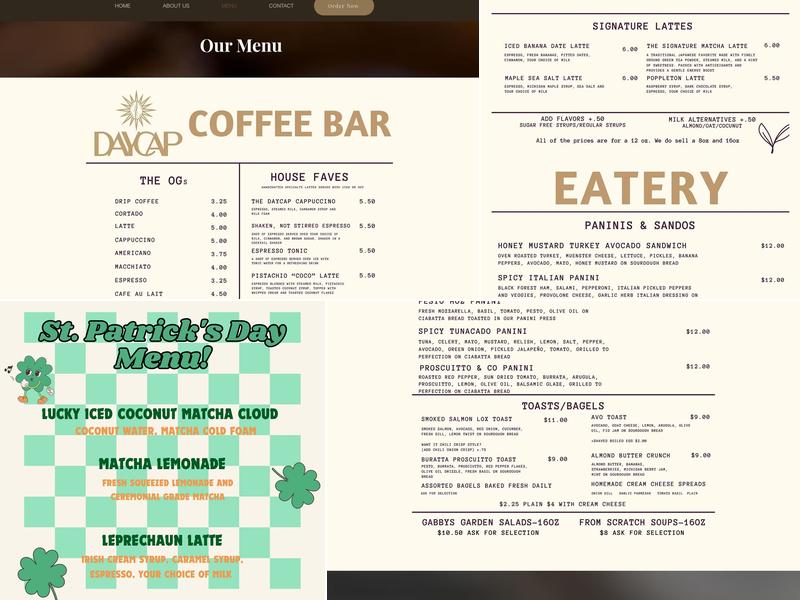 Svenska Cafe Menu